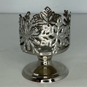 Bath and Body Works Snowflake Mini Candle Holder Pedestal Winter Holidays